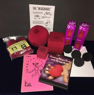GIANT GOSHMAN SPONGE BALL LOT Incrediball DVD and book Ball to Cube and more