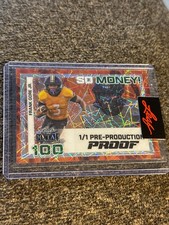 2024 Leaf Metal -1/1  So Money! Frank Gore JR Orange Wave /1 (AU, RC)