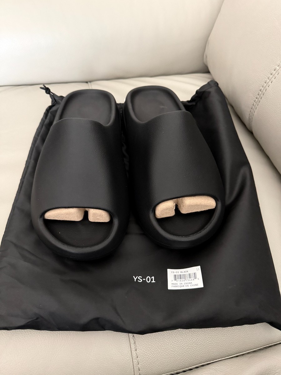 Size 11 - Yeezy ys 01 slide - Black for sale online | eBay