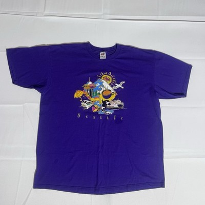Anvil T-Shirt Graphic, Pre-Shrunk, 100% Cotton, USA, Purple, M/F, 2XL