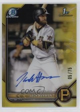2022 Bowman Chrome Prospect Yellow Refractor 5/75 Jack Herman #CPA-JH Auto ms9