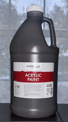 Handy Art Acrylic Paint 1/2 Gallon 64 fl oz, Raw Umber