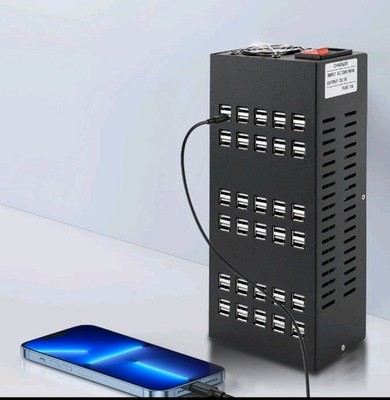 Multi 60 Port USB Charging Station Hub Desktop Cell Phone Charger Organizer 300W