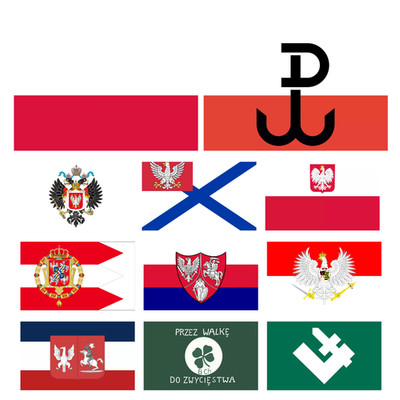 Poland Flag Communist Flaga Polska Pilsudski Polish Lithuanian Commonwealth