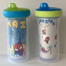 Spider-Man Sippy Cup Set Of Two 9 Oz Baby Toddler Child The First Years Tomy NEW