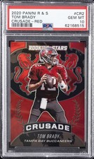 2020 PANINI ROOKIES & STARS CRUSADE RED #CR2 TOM BRADY 47/75 PSA 10