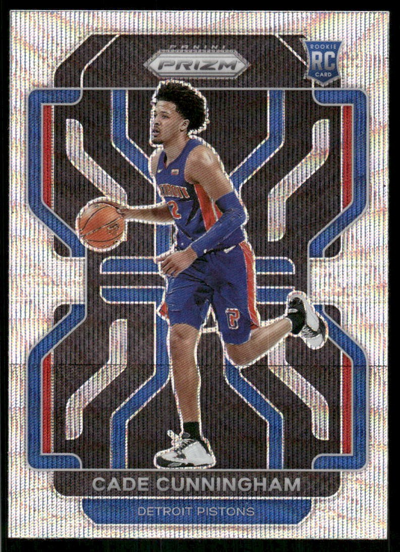 2021-22 Panini Prizm #282 Cade Cunningham Silver Wave Rookie