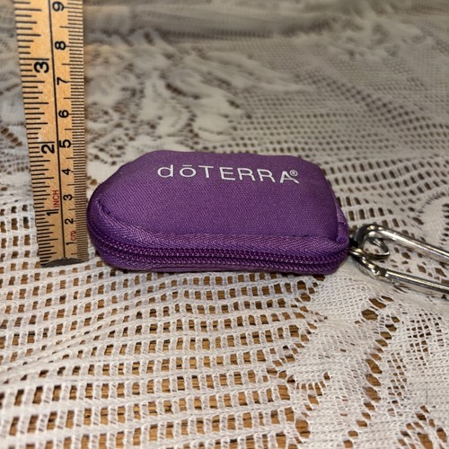 Custodia portachiavi viola olio essenziale doTerra con 8 mini flaconi oli - Foto 9 di 9