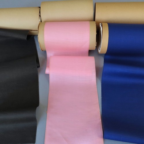 3 Bolts Antique SILK RIBBON Sash BLUE Black PINK 4" Wide * John Horner Baltimore