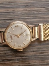 Certina Orologio Donna Meccanico Manuale Placcato Oro Bianco