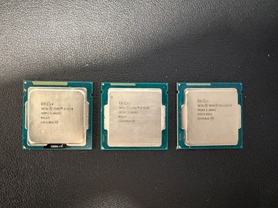 LOT OF 3 INTEL CORE CPU PROCESSORS -- i5-3570, i5-4440, Xeon E3-1225V3