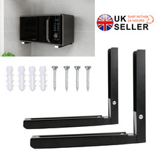 Heavy Duty Adjustable Stretch Oven Shelf Microwave Bracket Wall-Mounted Rack UK