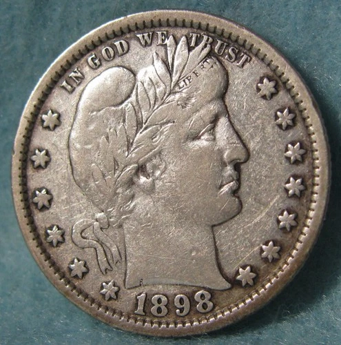 1898-P Barber Quarter — photo from another recent sale