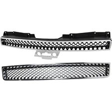 Grille Grill for Chevy Suburban Chevrolet Tahoe 1500 2500 Avalanche 2007-2013