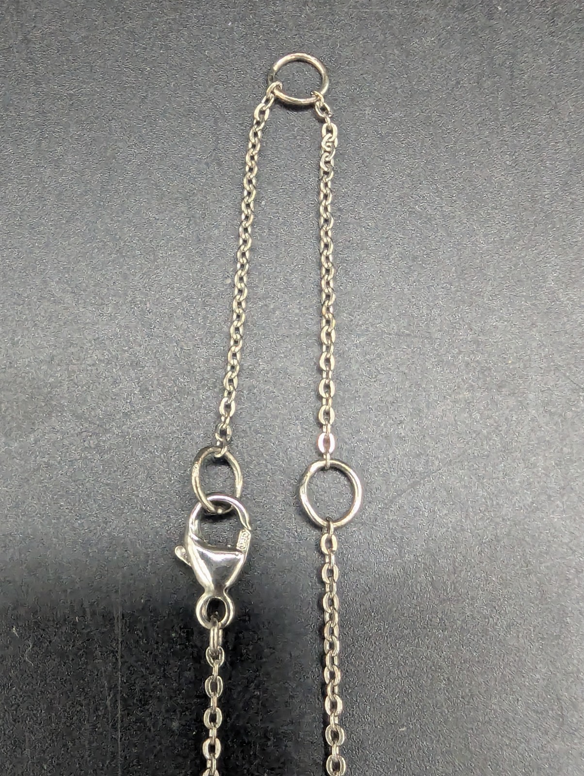 925 Sterling Silver Rectangular Open Frame Pave C… - image 5