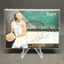 2024-25 Panini Select - Signature Selections Jaylin Williams Green #SS-JWL /49