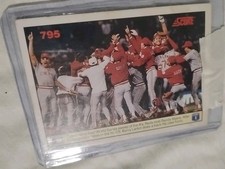 Pete Rose And The Reds Team Cards (9 Cards)