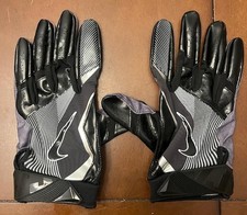 Nike NFL Team Issued Vapor Jet 4 Leather Black Football Gloves PGF433-010 3XL