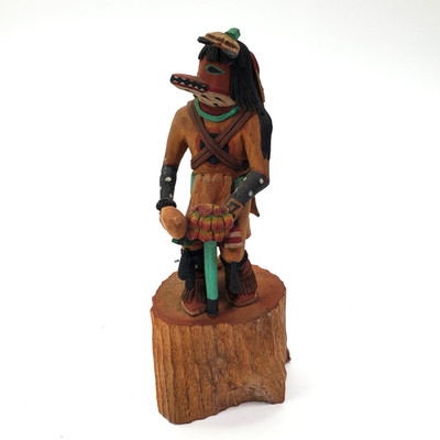 1992 Norman Cuch Old Oraibi Hopi Kachina Tokchi Figur 8,25'' signiert 3rd Mesa