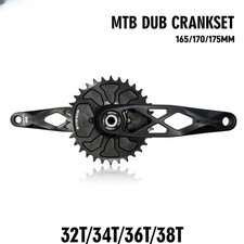  Guarnitura mountain bike 165 170 175 mm cava pedivella bici 32T 34T 36T 38T DUB 29mm