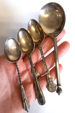 Solid Sterling Silver Spoon Bundle 63g Better Than Scrap 925 Antique Hallmarked