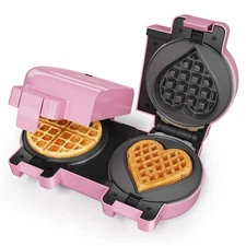 Double Belgian Waffle Maker with Dual Removable Nonstick Plates, Stainless St...