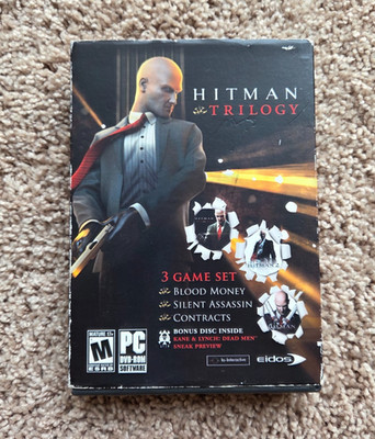 Hitman Trilogy (PC, 2007) COMPLETE with 5 Discs and Manuals with Slip Cover