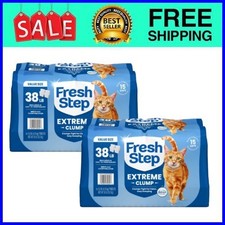 (2 pack) Fresh Step Extreme Clumping Cat Litter Scented with Febreze, 38 Pounds 0.61 per pound