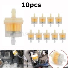 10PCS Universal Petrol Inline Fuel Filter Dirt Motorcycle Part Fit 6-7mm Pipes