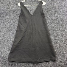 Everlane Black V-Neck Shift Dress Sleeveless A-Line Ponte Mini Dress Size 0