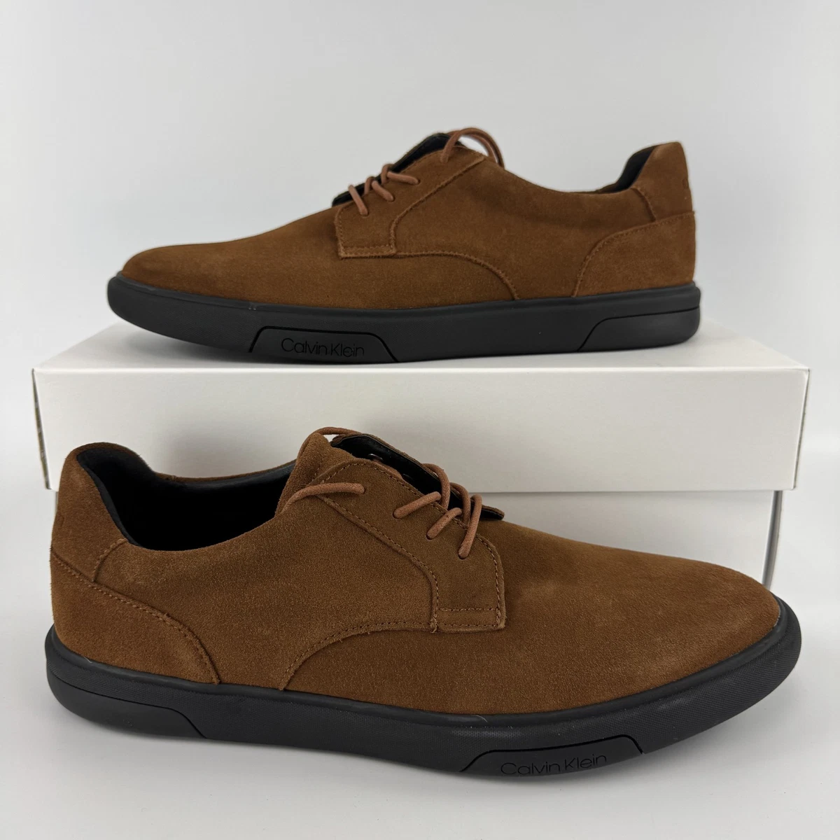 Calvin Klein Upton Men\'s Brown Suede Shoes 9.5 Calvin Klein Suede Men main image 3