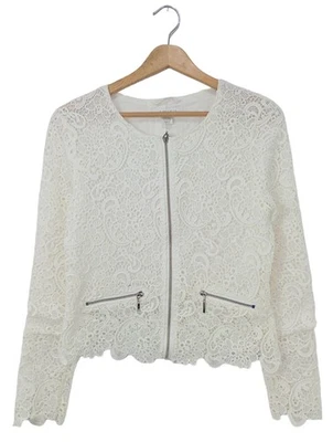 AMISU Blazer court Dames Blazer T EU 36 blanc style décontracté - Photo 1/4