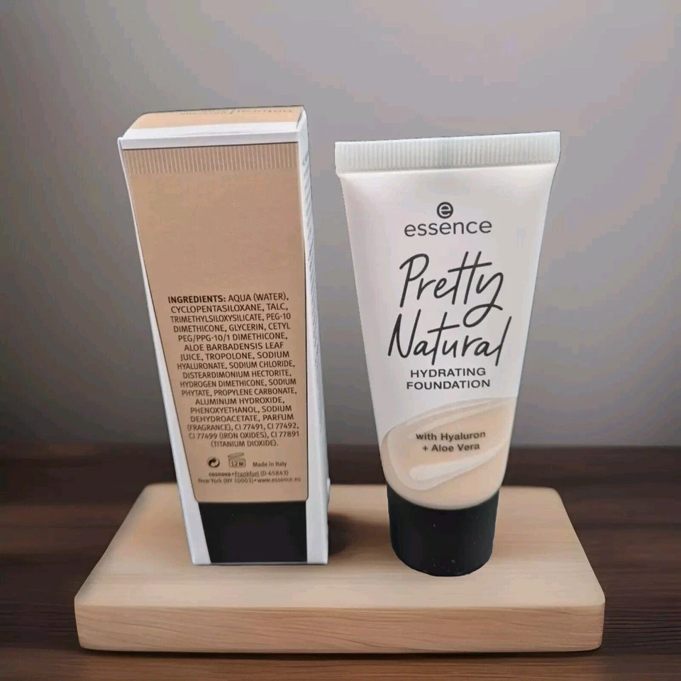 essence Pretty Natural HYDRATING FOUNDATION 010 Cool Porcelaine Hyaluron Aloe V - Bild 2 von 2