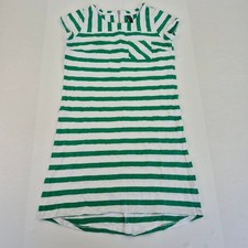 FOIL Dress XS Green Women's Striped Cotton Casual Summer