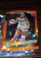 2025 Panini Prizm WNBA - Angel Reese #92 Orange Ice Prizm