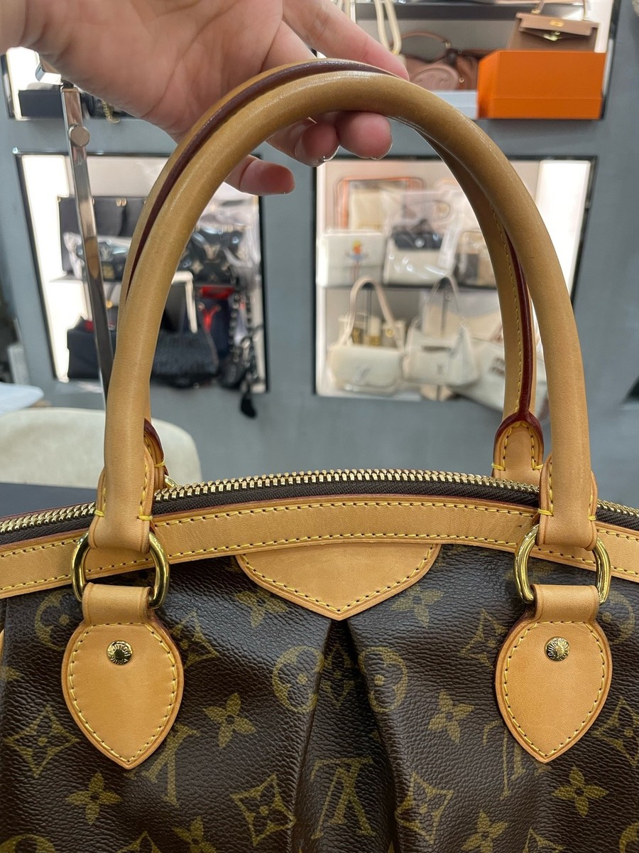 Louis Vuitton Tivoli PM M40143 Monogram Canvas Leather Handbag