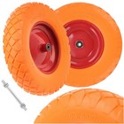 Schubkarrenrad Vollgummi Ersatzrad PU Luft Gartenkarre Achse Felge 4.80/4.00-8