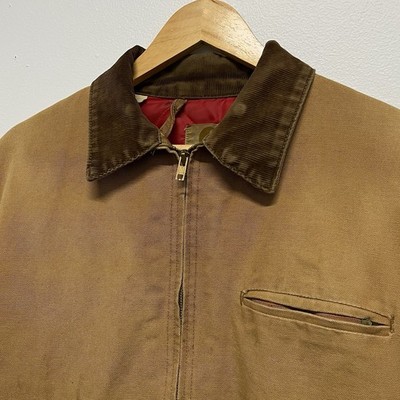 Vintage 70s 80s Carhartt 6QLJ Quilt Lined Detroit Jacket YKK Zip