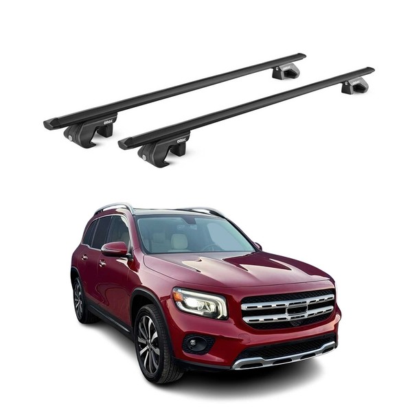 DachträGer GrundtäGer FüR Mercedes GLB X247 2019-2026 90Kg Alu Schwarz 2 Tlg ABE-image