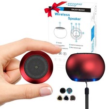 2 Mini Speakers, 3W Portable Small Speaker with Strap, Water Resistant, Wirel...