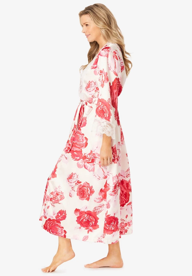 Juego Peignoir Largo Satinado Amoureuse Talla Grande The Luxe Foto 4 de 4