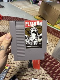 Platoon NES Nintendo With Manual Rare Video Game Tested Works 