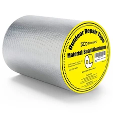Strong Waterproof Tapes 6"x33ft Butyl Seal RV Roof Repair Tape for Window Boat