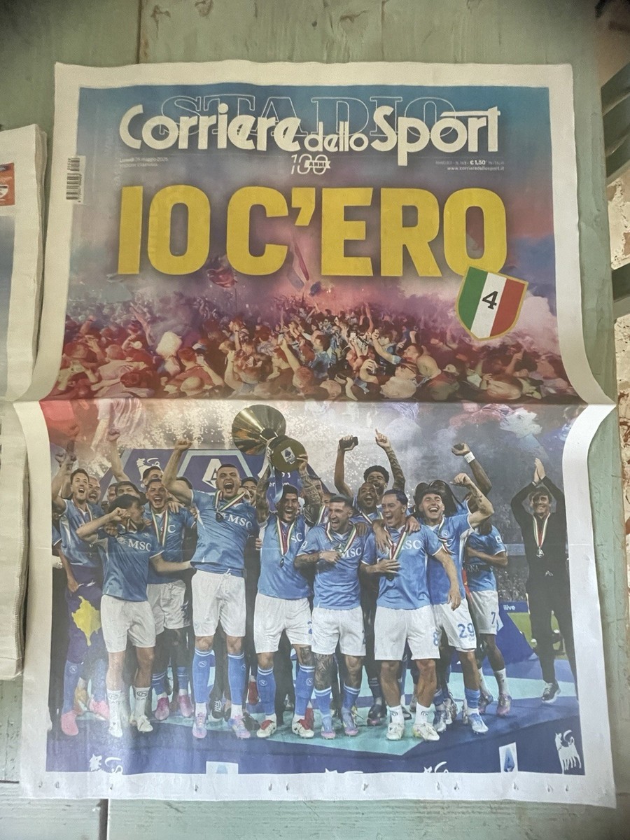 Corriere Dello Sport 25 Mai 2025 - Inserto 4e Scudetto Naples Champion - NEUF