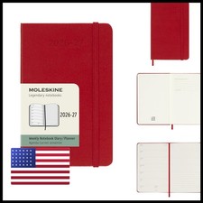 Moleskine Classic 18 Month 2026-2027 Weekly Planner, Hard Cover, Pocket 3.5" x