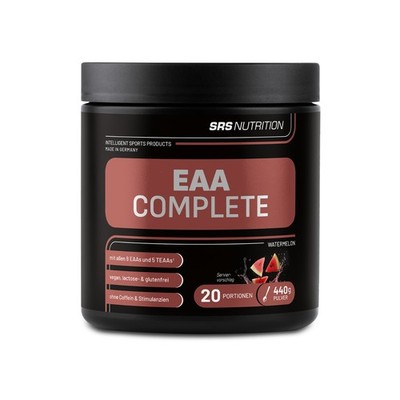 SRS EAA Complet Pulver essentielle Aminos EAAs 400g  13 Aminosäuren + BCAA Vegan