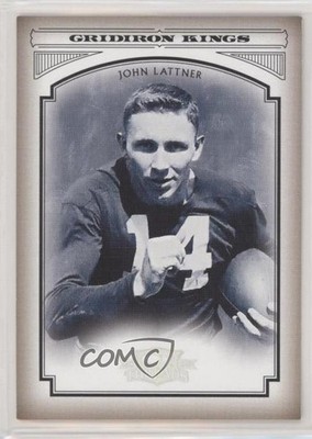 2006 Donruss Threads College Gridiron Kings Silver /250 Johnny Lattner John x6g