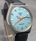 Vintage Seiko 5 automatic Day Date Movement No.6309A Japan made men's watch.