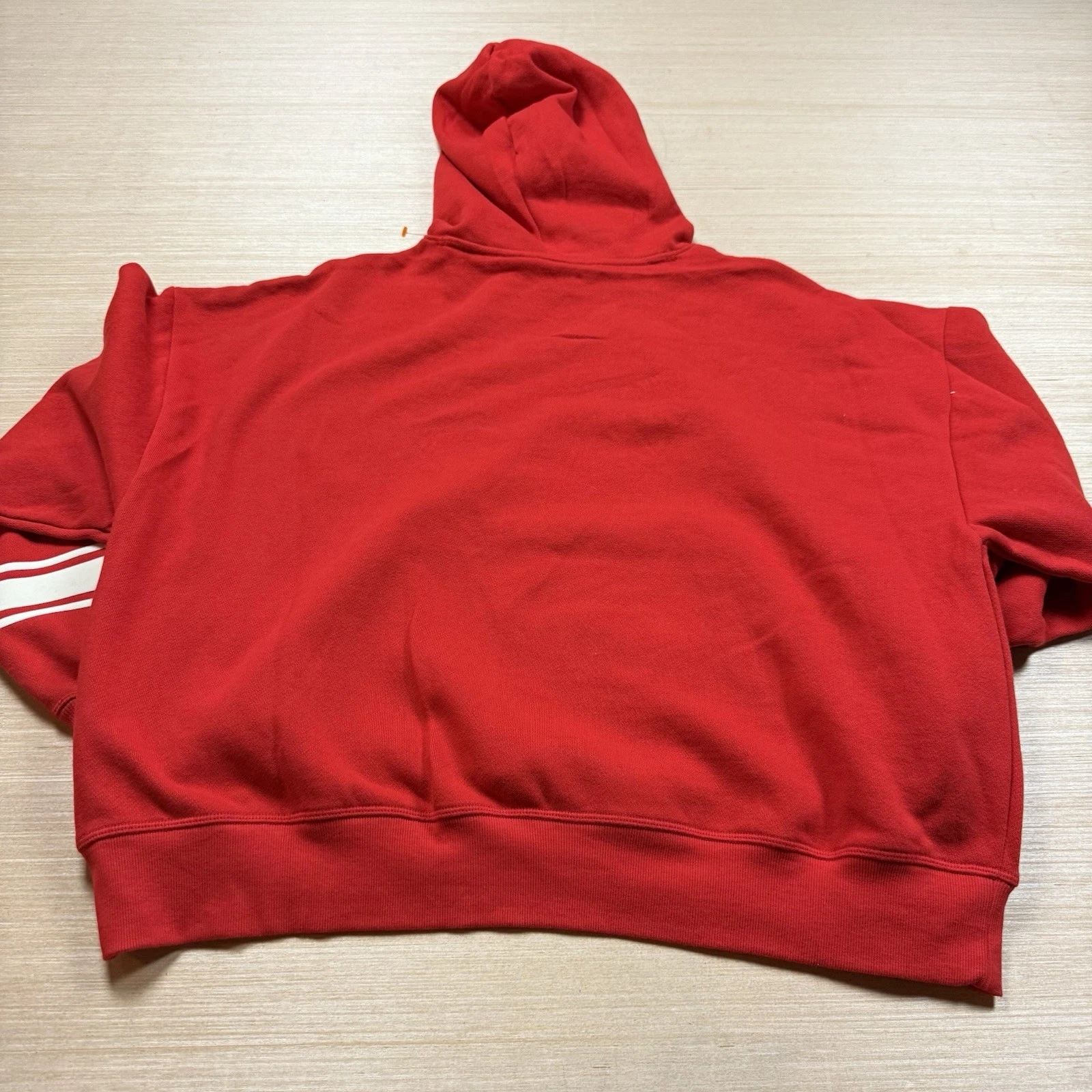 UNDERCOVER Felpa con cappuccio Victoria’s Secret rosa campus edera pile rossa taglia large boxy