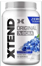 XTEND ORIGINAL BCAA 7g Muscle Recovery + Electrolytes Zero Sugar 90 Servings NEW